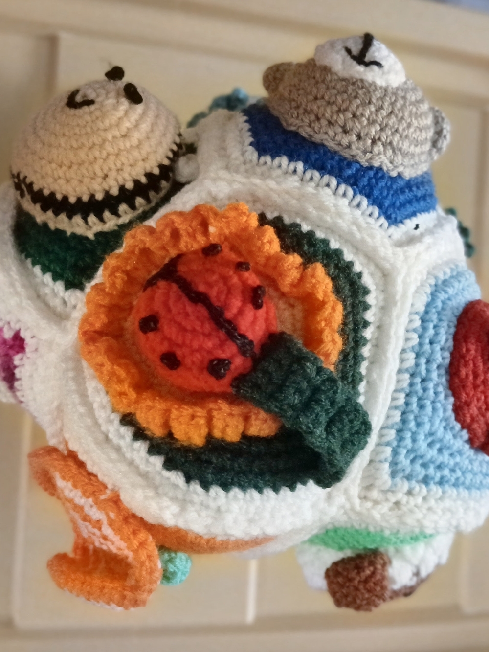 Handmade Crochet Activity Toy - Multi-Color Sensory Learning Ball